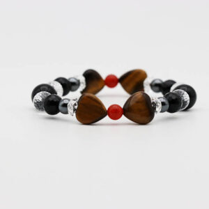 タイガーアイハートリボンブレスレット